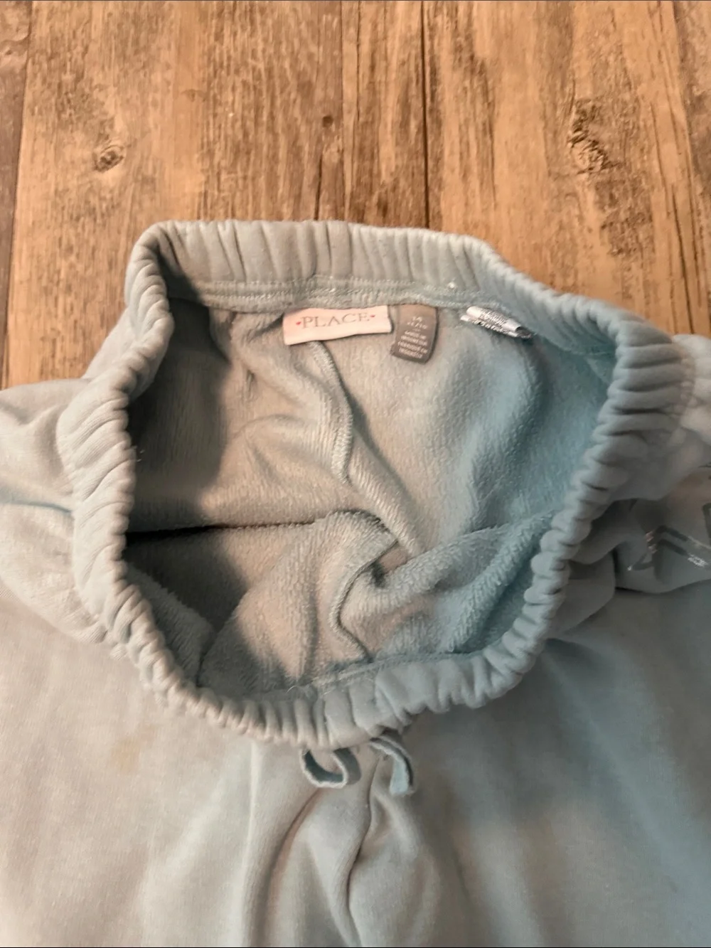 The Children's Place Light Teal Fleece Joggers - Cozy Elastic Waistband